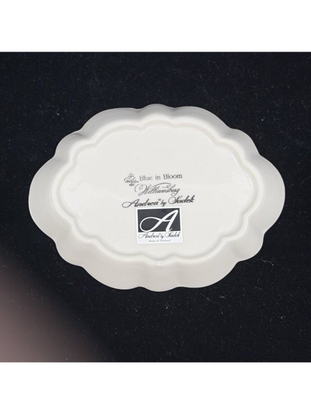 Colonial Williamsburg Andrea by Sadek Blue in Bloom Decorative Dishes Set 2 Vtg - Picture 12 of 14